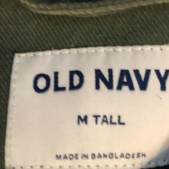 OLD NAVY Relaxed-fit Workwear Utility Jacket Shacket Forest Shade M - Picture 6 of 7